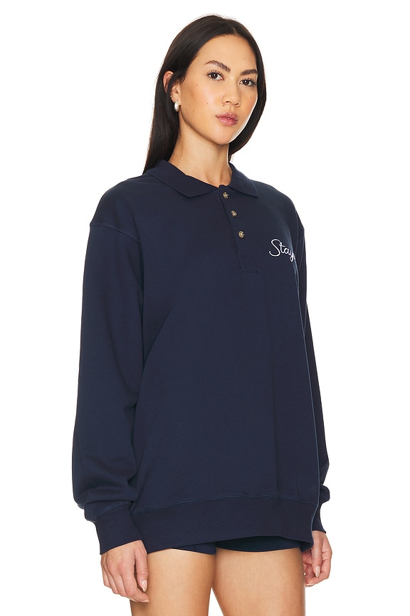 view 2 of 4 Script Sweater Polo in Navy