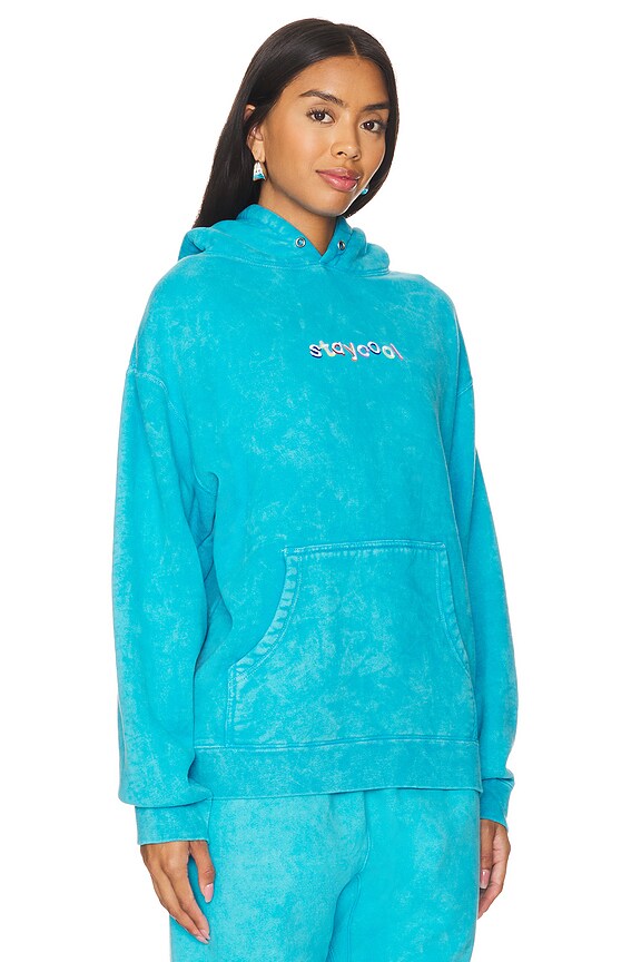 view 2 of 4 Classic Mineral Hoodie in Aqua