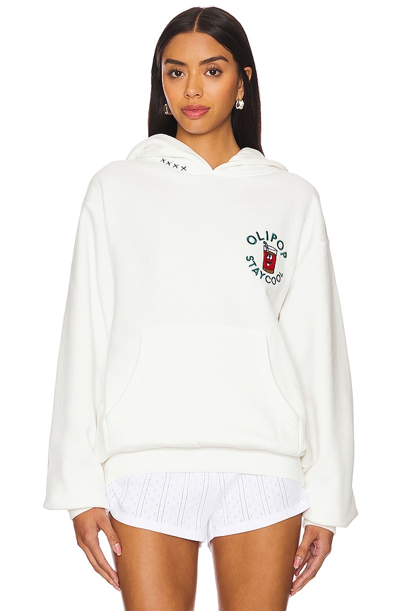 view 2 of 5 x OLIPOP Vintage Cola Hoodie in White