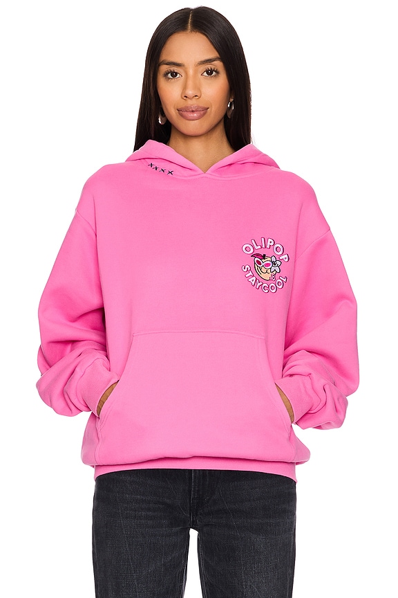 view 2 of 5 x OLIPOP Barbie Peaches & Cream Hoodie in Pink