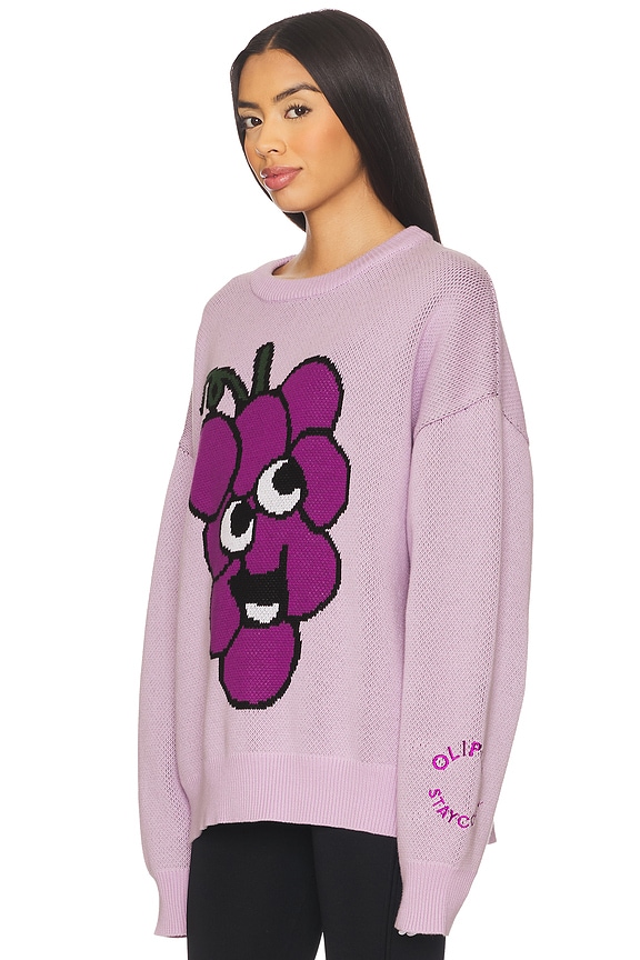 view 2 of 5 x OLIPOP Grape Sweater in Purple