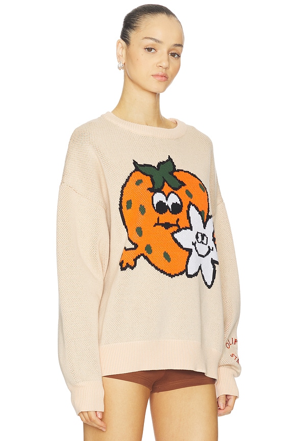 view 2 of 5 x OLIPOP Strawberry Vanilla Sweater in Peach