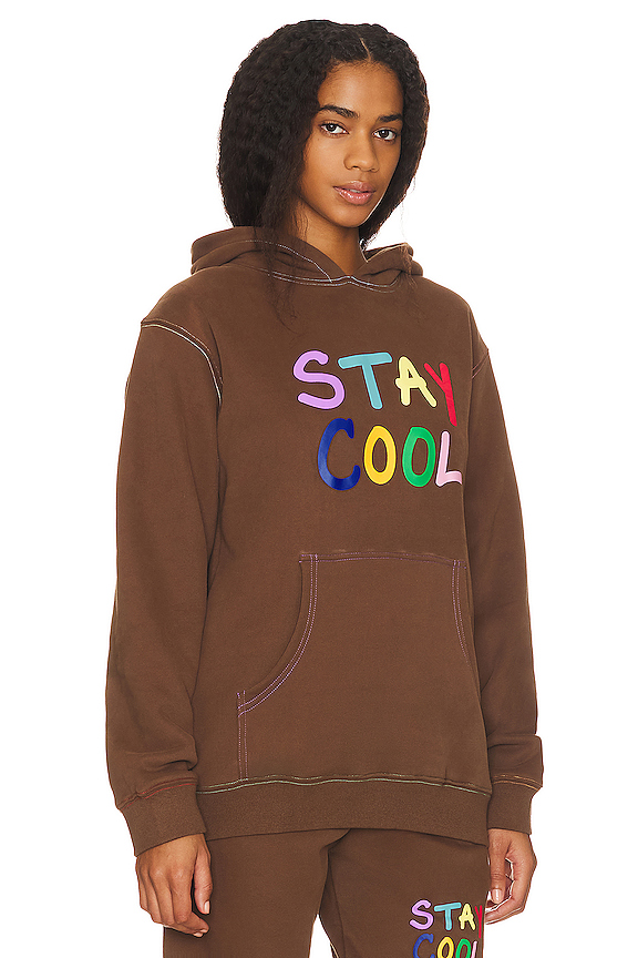 view 2 of 4 SWEAT À CAPUCHE in Brown