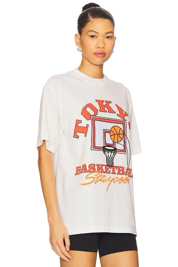 view 2 of 4 Tokyo Basketball Tee in Cream
