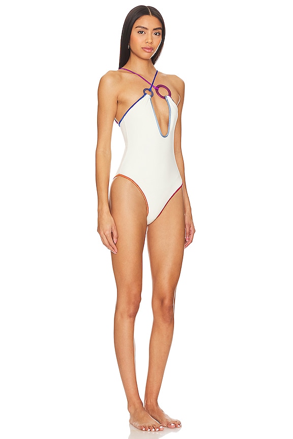 view 2 of 3 BAÑADOR CHIC CHAOS in White