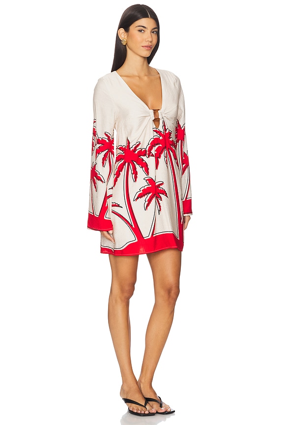 view 2 of 3 Florence Mini Dress in Red Palm