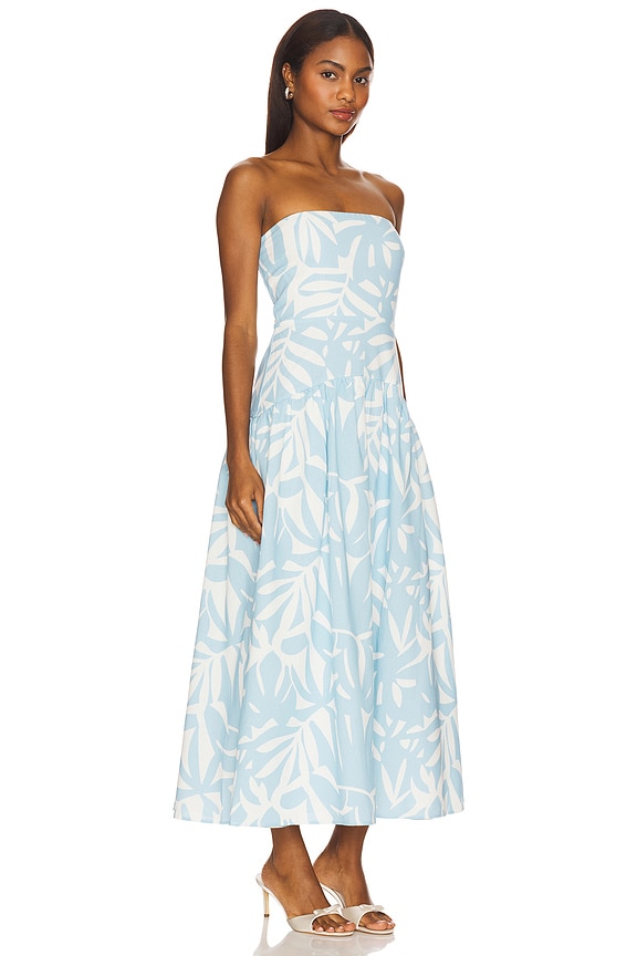 view 2 of 3 VESTIDO MIDI ADDIE in Matelo Sky
