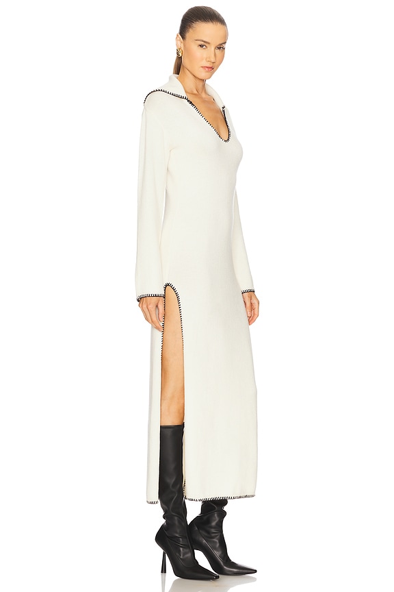 view 2 of 3 Ivana Sleeved Maxi Dress in Cream
