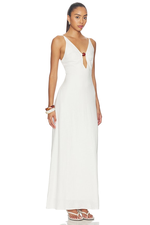 view 2 of 3 MAXIVESTIDO UNITY LOW in White