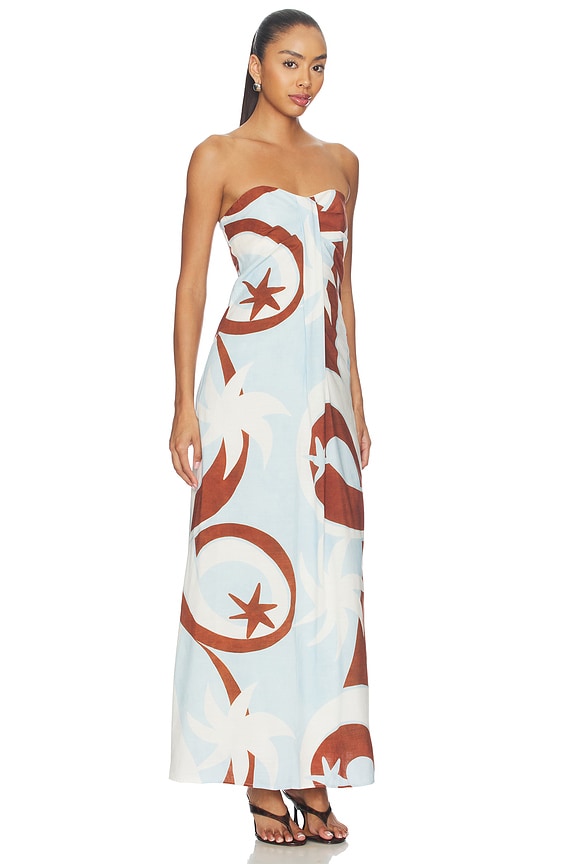 view 2 of 3 ROBE MAXI RIHANNA in Rina Blue