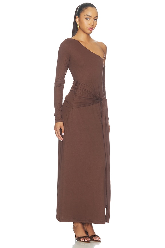view 2 of 4 ROBE DRESS in Chocolate