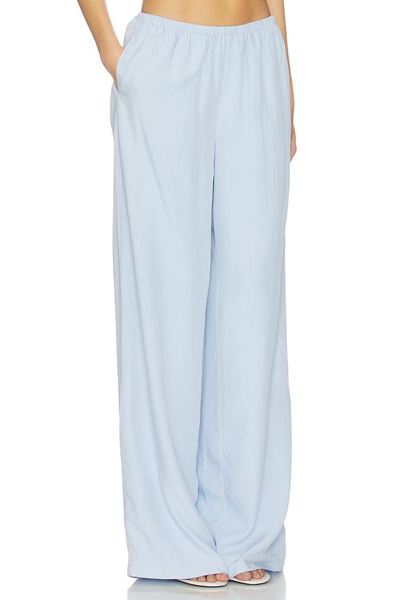 view 2 of 6 PANTALON FLEUR PALAZZO in Sky Blue
