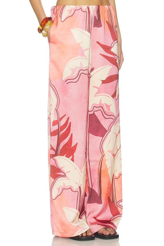 view 2 of 6 Kaeli Elasticated Palazzo Pant in Kaeli Berry