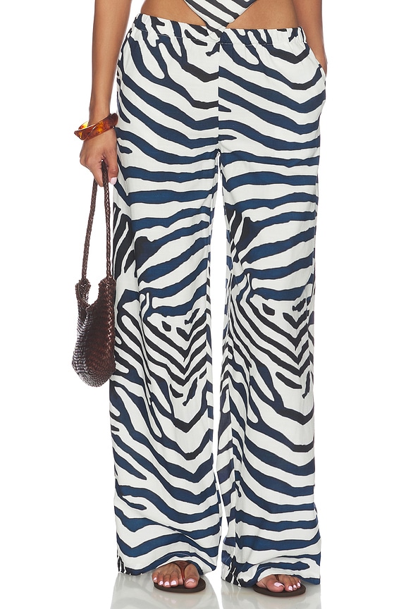 view 1 of 7 Kaeli Elasticated Palazzo Pant in Sahara Black