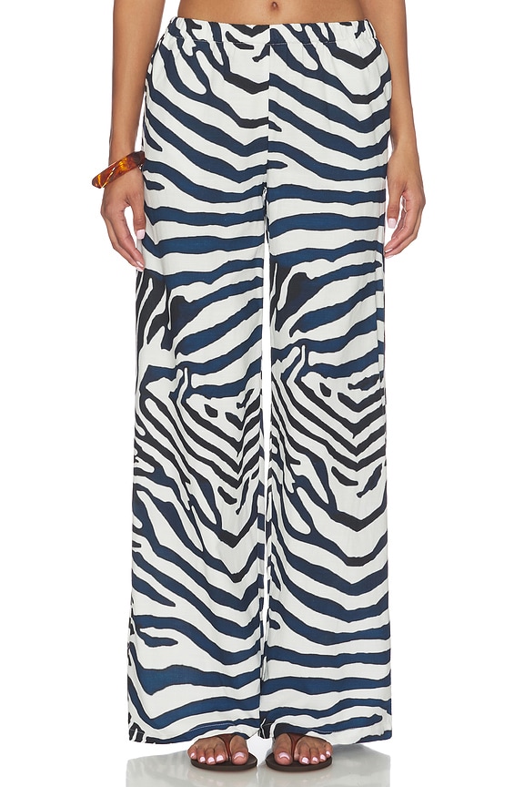 view 2 of 7 Kaeli Elasticated Palazzo Pant in Sahara Black