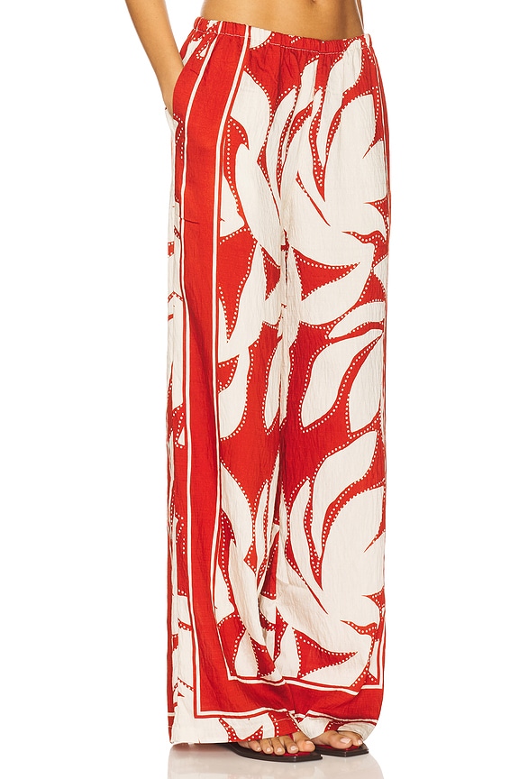 view 2 of 6 PANTALONES PALAZZO ARLETTE in Arlette Red