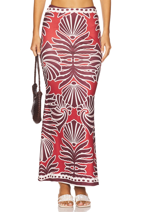view 1 of 6 Sienna Maxi Skirt in Brodie Red