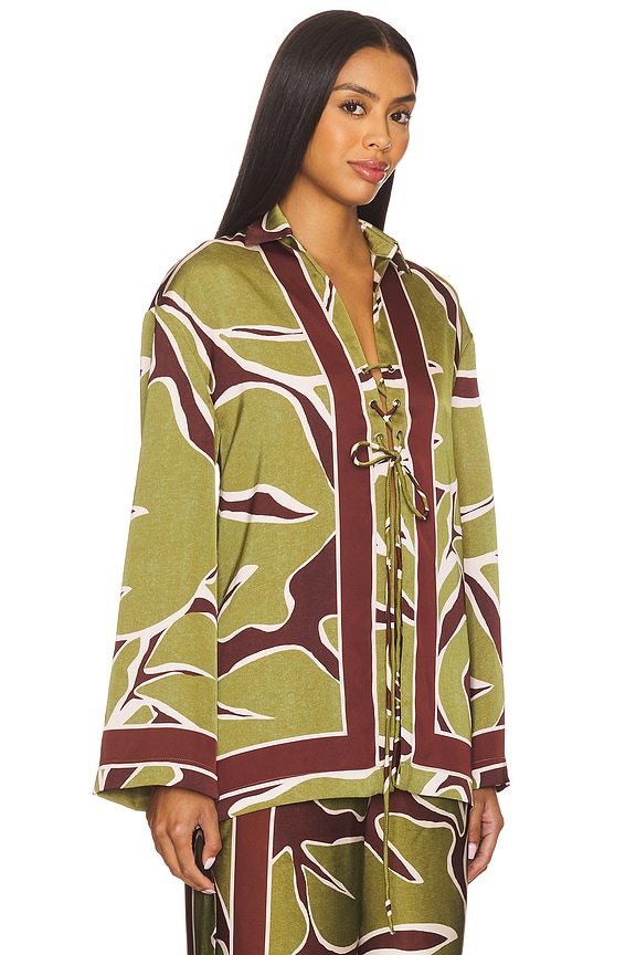 view 2 of 4 Alessandra Sleeved Shirt in Alessandra Green