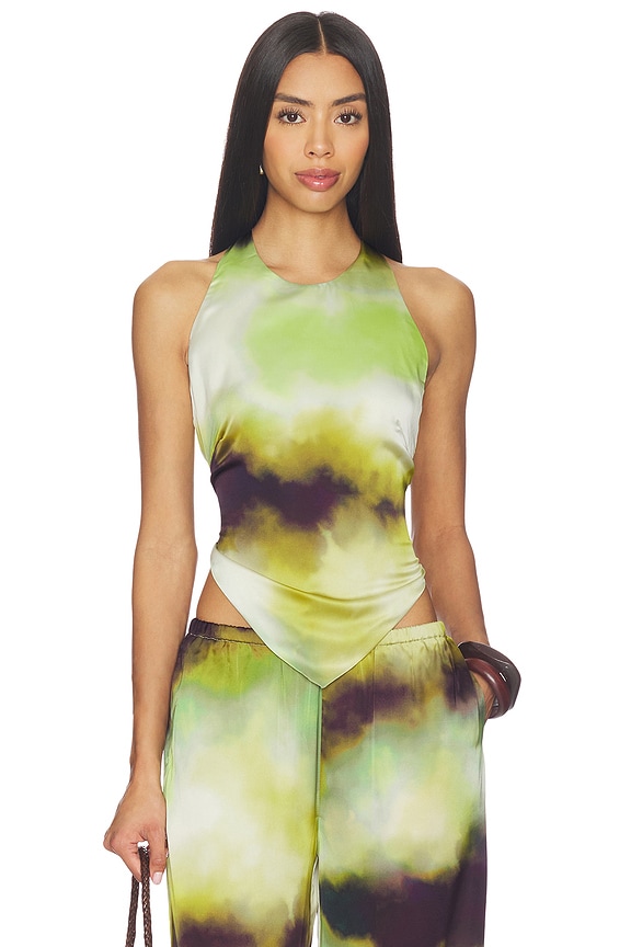 view 1 of 4 Vega Halter Top in Vega Olive