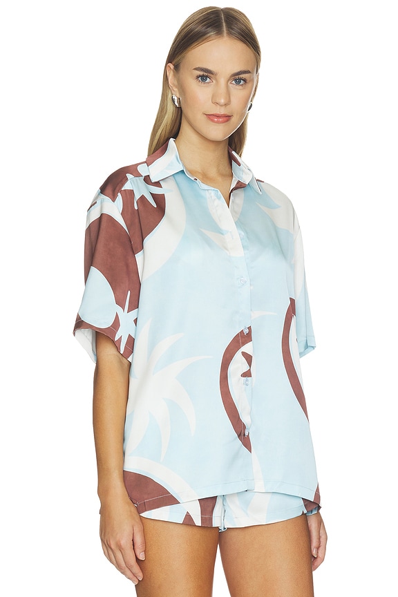 view 2 of 4 Alarashort Sleeve Shirt in Rina Blue