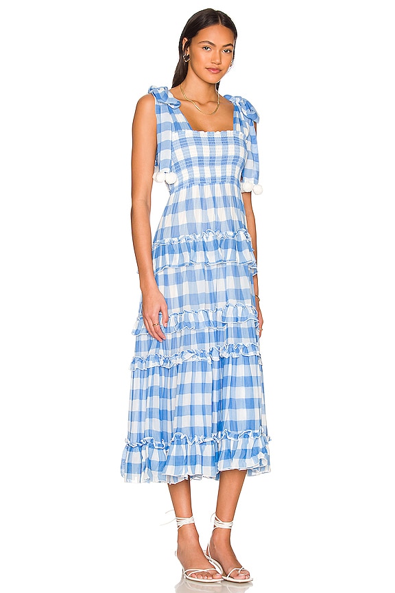 view 2 of 3 ROBE BERENICE in Gingham Blue
