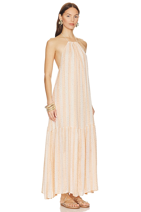 view 2 of 4 Zahara Dress in Saint Barth Stripes Off White Beige