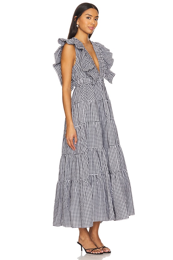 view 2 of 4 Shandrani Dress in Gingham Black