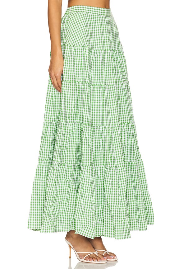 view 2 of 6 Odette Skirt in Gingham Mint