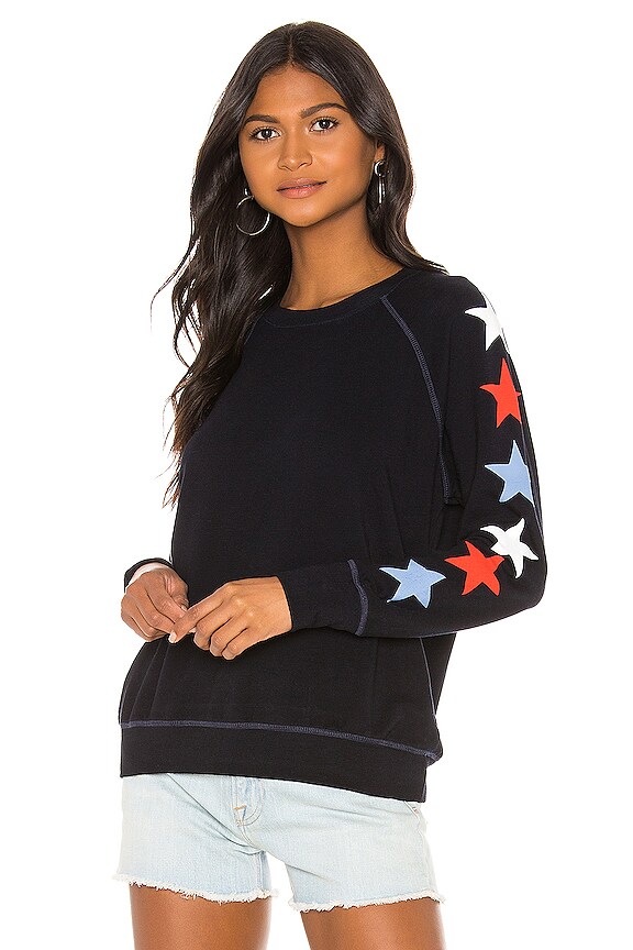 view 1 of 4 Stars Raglan Sweatshirt in Navy