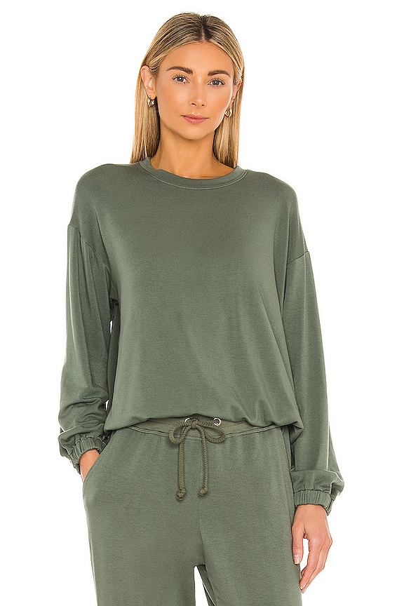 view 1 of 4 Blouson Sweatshirt in Olive