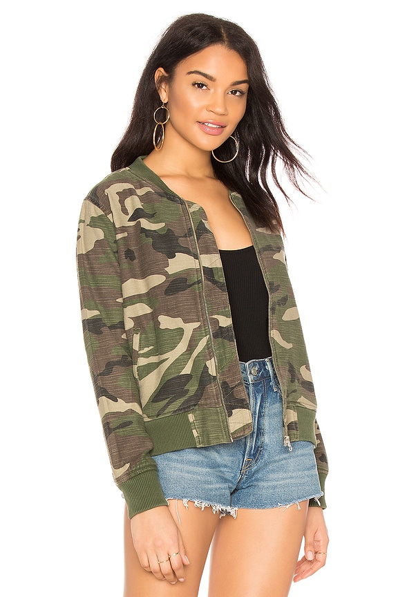 view 2 of 4 Camo Bomber Jacket in Stone Wash