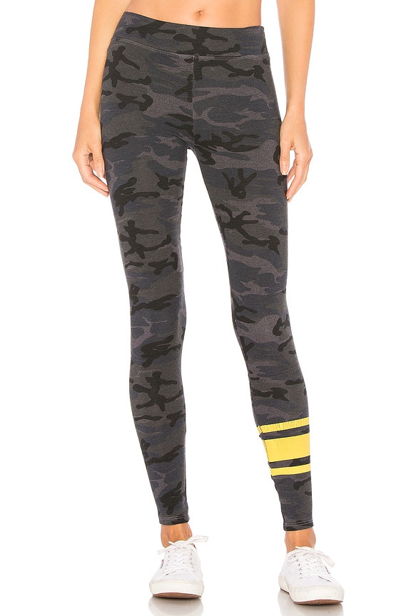 view 1 of 4 LEGGINGS ATHLETIC STRIPES in Charcoal