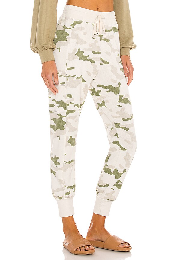 view 2 of 4 Camo Cargo Sweatpant in Cream