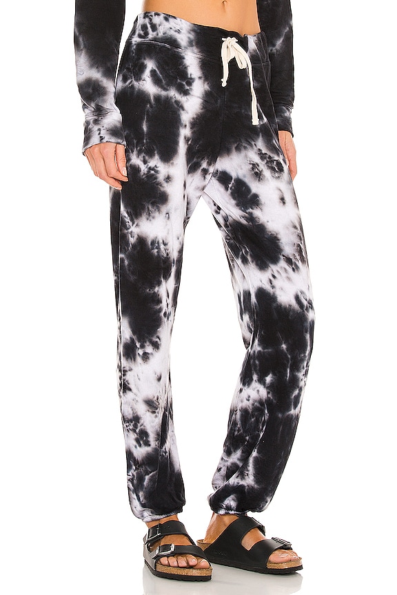 view 2 of 4 Sweatpants in Black & White Tie Dye