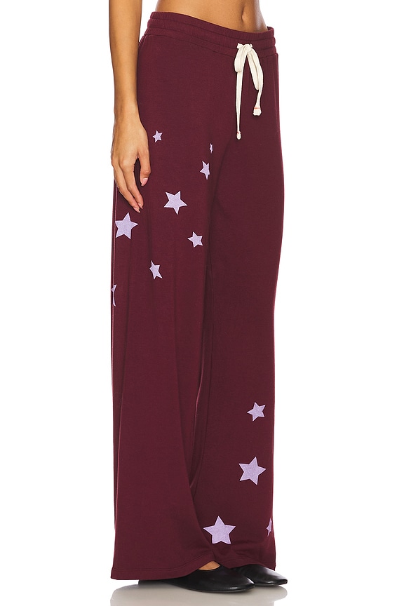 view 2 of 6 STARS WIDE LEG スウェットパンツ in Bordeaux