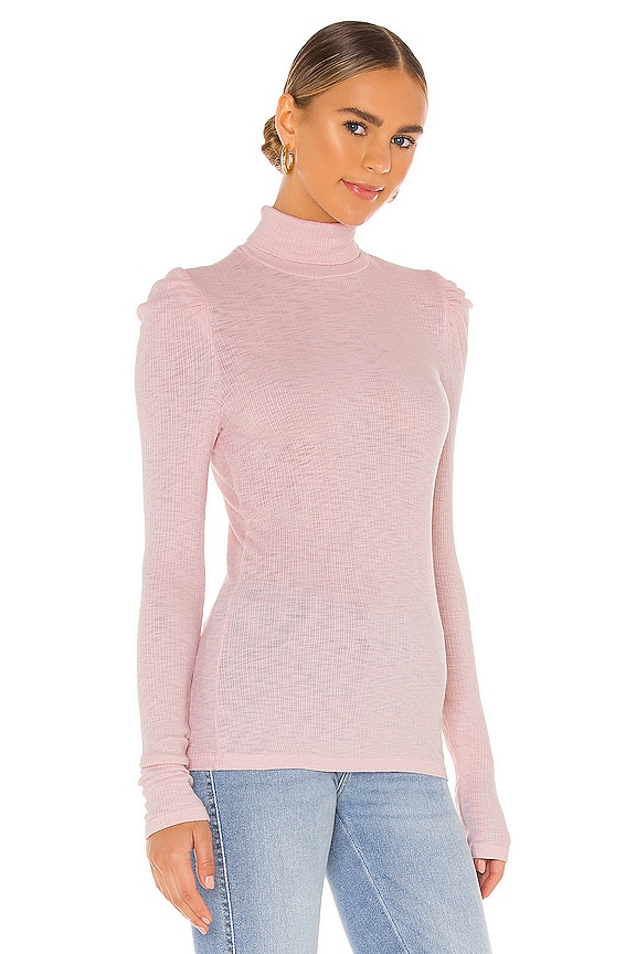 view 2 of 4 Puff Sleeve Turtleneck in Rosebud