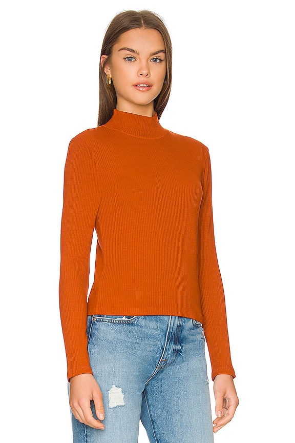 view 2 of 4 Rib Turtleneck Top in Tandoori