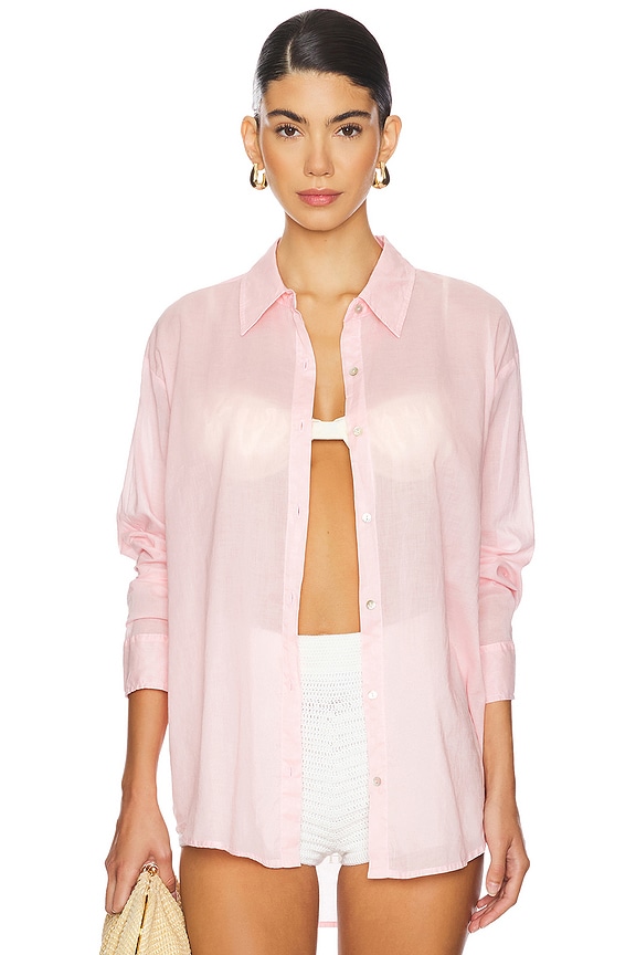 view 2 of 6 Destinations Oversized Shirt in Candy