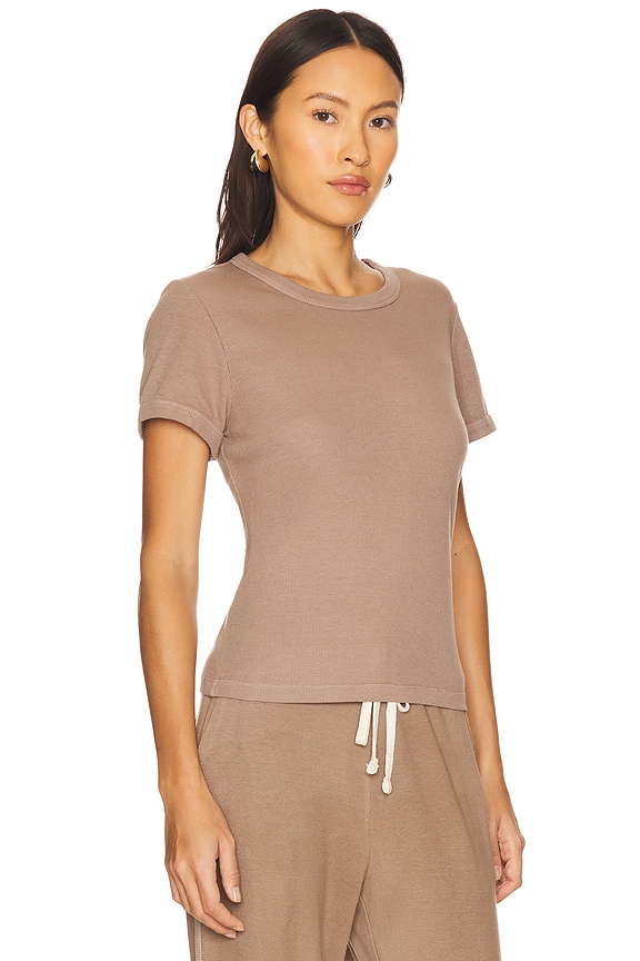 view 2 of 4 Shrunken Tee in Taupe