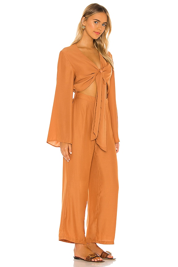 view 2 of 4 Pluto Jumpsuit in Rust