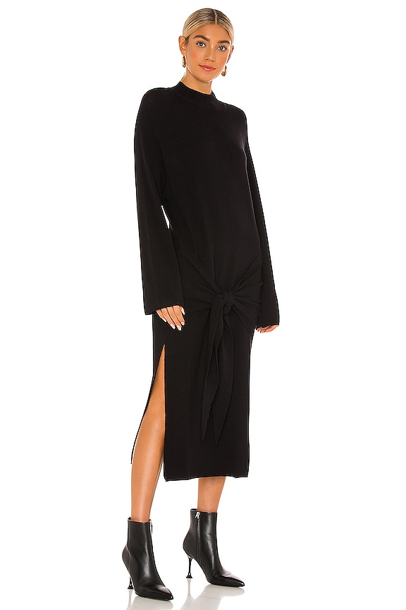 view 2 of 4 ROBE MI-LONGUE in Black
