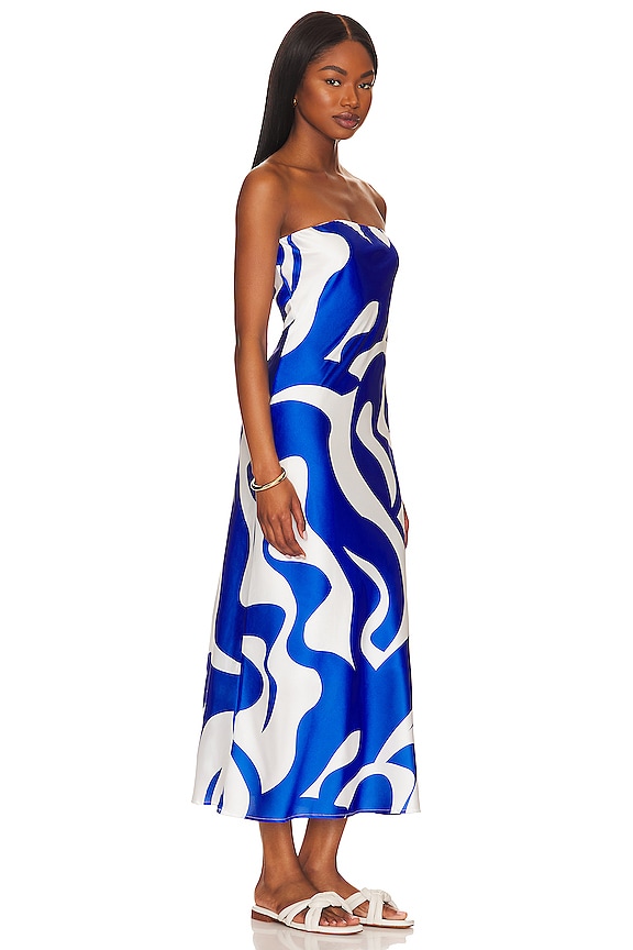 view 2 of 3 Angel Dress in Blue Swirl