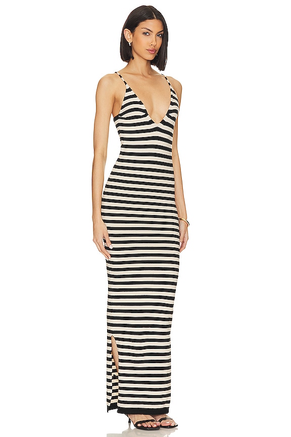 view 2 of 3 MAXIVESTIDO PHOEBE in Black & White