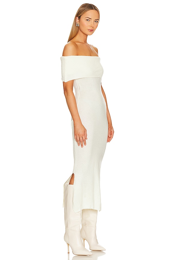 view 2 of 3 x REVOLVE Off Shoulder Sweater Midi Dress in Ivory