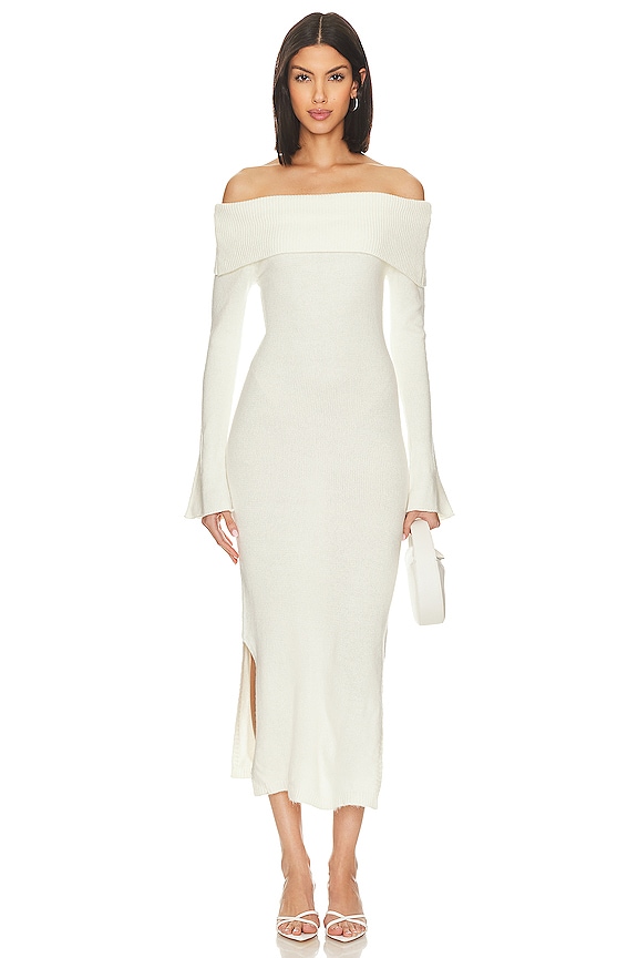 view 2 of 4 x Revolve Off Shoulder Sweater Dress in Ivory