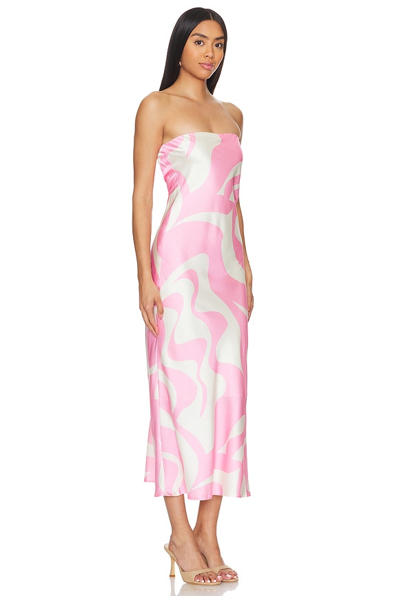 view 2 of 3 Angel Dress in Pink & White