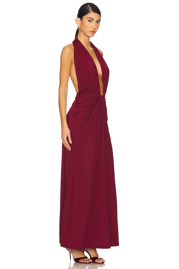 view 2 of 3 Cantarios Dress in Maroon
