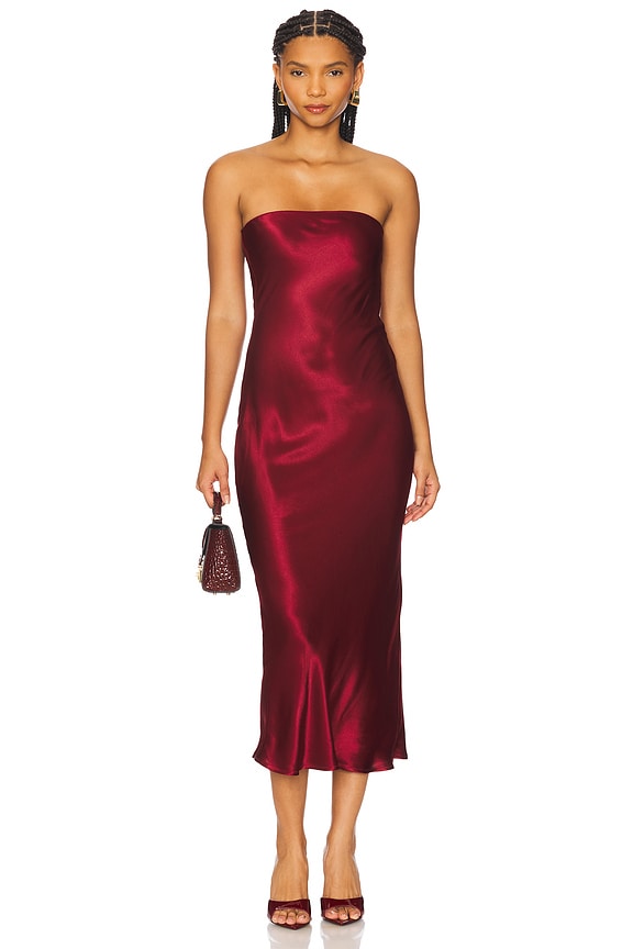 view 1 of 3 x REVOLVE Angel Strapless Dress in Burgundy