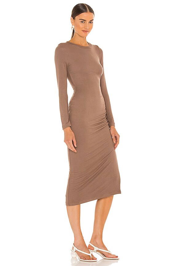 view 2 of 3 Winter Dress in Chocolate