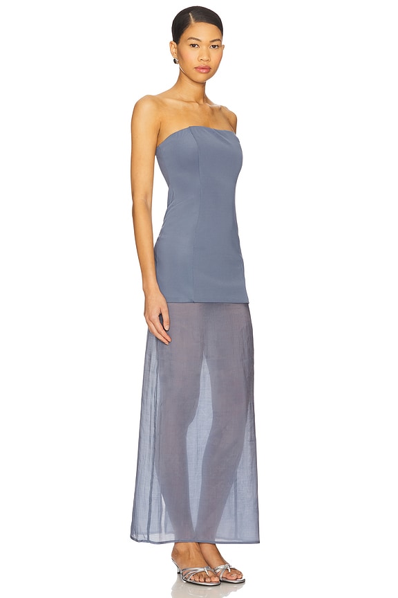 view 2 of 3 x REVOLVE Chloe Sheer Dress in Periwinkle